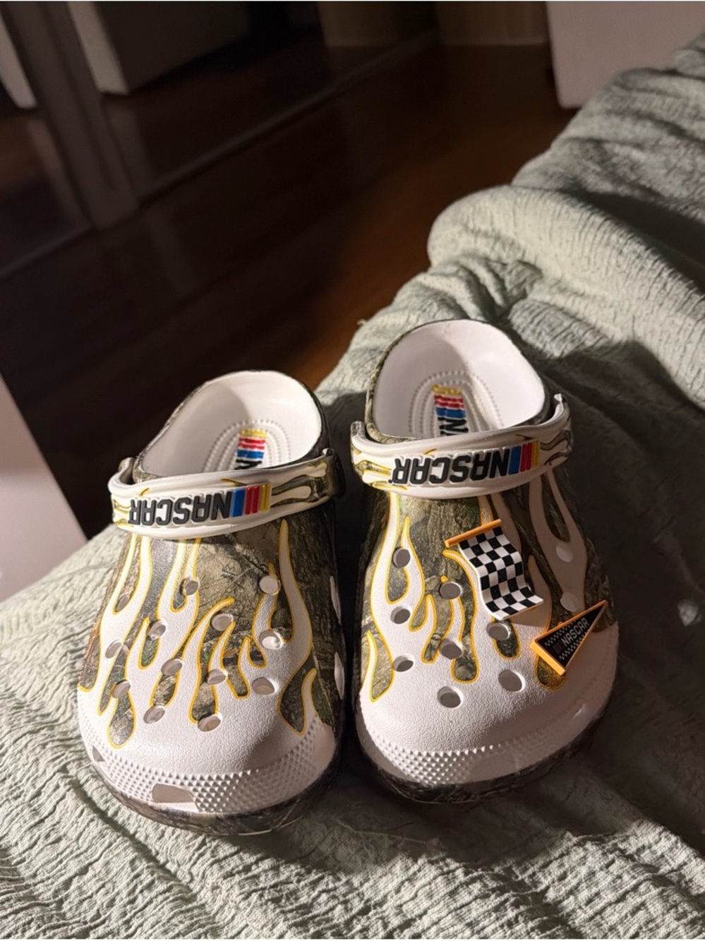 NASCAR crocs